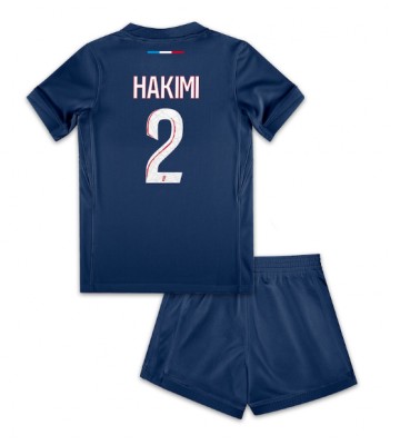 Paris Saint-Germain Achraf Hakimi #2 Hemmaställ Barn 2024-25 Kortärmad (+ Korta byxor)
